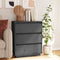 vidaXL - Dressoir - 60x34x75 - cm - massief - grenenhout - grijs