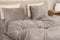 Sjumo Silky Smooth Splittopper Hoeslaken - 180x200/210 cm - Zijdezacht Katoen-Satijn - Warm Grey