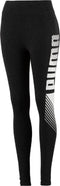 PUMA ESS+ Graphic Leggings - High Waist - Tight Fit - Dark Gray Heather
