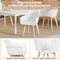 Coast Eetkamerstoelen - Set van 2 - Ergonomische rugleuning - Wit (2 stuks)