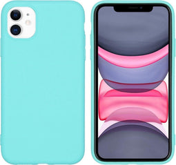 iMoshion Hoesje Geschikt voor iPhone 11 Hoesje Siliconen - iMoshion Color Backcover - Mintgroen