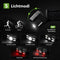 Travelhawk Hoofdlamp - Oplaadbaar - 2000 Lumen - Wit & Rood Licht - Zwart (2 stuks)