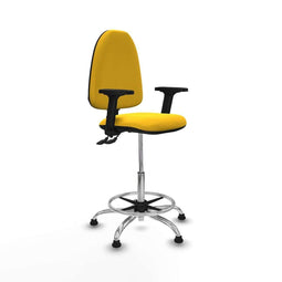 Piqueras y Crespo B2D05RT - Bureaustoel - Hoogteverstelbaar met armleuning - Geel