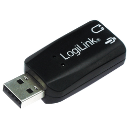 LogiLink USB Soundcard - Geluidskaart - Simuleert 5.1 surround sound - Zwart
