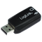 LogiLink USB Soundcard - Geluidskaart - Simuleert 5.1 surround sound - Zwart