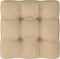 vidaXL - Palletkussen - 58x58x10 - cm - stof - beige