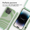 iMoshion Hoesje Geschikt voor iPhone 14 Pro Hoesje Met Koord - iMoshion Siliconen design hoesje met koord - Groen / Retro Green