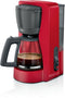 Bosch TKA2M114 - Koffiezetapparaat - Uitneembaar waterreservoir en warmhoudfunctie - Rood
