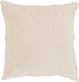 J-Line kussen Boord Kort - katoen/linnen - wit