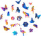 UNIDRAGON Houten Puzzel Voor Volwassenen Dier - Intersterrenstelsel Vlinder - 306 stukjes - King Size 41x30 cm