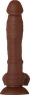 Evolved Real Supple Silicone Poseable 8,25 Inch Dildo Bruin