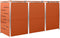 vidaXL - Containerberging - driedubbel - 207x77,5x112,5 - cm - roestvrij - staal