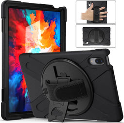 imoshion Tablet Hoes - Geschikt voor Lenovo Tab P11 Pro - Tablet Cover met handstrap - Zwart