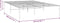 vidaXL - Bedframe - metaal - zwart - 120x190 - cm