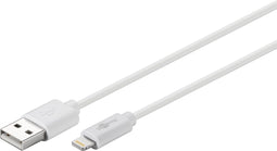Wentronic 54600 - Lightning naar USB-A kabel - MFi licentie - 100cm - Wit