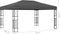vidaXL - Prieel - met - LED-lichtslinger - 3x4 - m - stof - antracietkleurig
