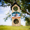 Baza Vogel- Buffet Chalet 3 Feeder FSC Hout Roodborstjes