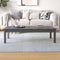 vidaXL - Salontafel - 110x50x30 - cm - massief - grenenhout - grijs