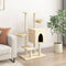 vidaXL - Kattenmeubel - met - sisal - krabpalen - 117 - cm - lichtgrijs