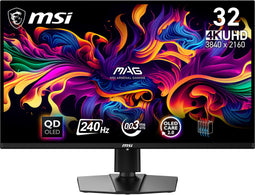 MSI MAG 321UPX QD-OLED - Monitor 31,5" 4K 240Hz - Zwart