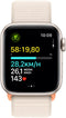 Apple Watch SE (2023) - Smartwatch - GPS en valdetectie - Geweven sportbandje Beige
