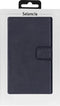 Selencia Hoesje Geschikt voor OnePlus 7 Pro Hoesje Met Pasjeshouder - Selencia Echt Lederen Bookcase - Donkerblauw