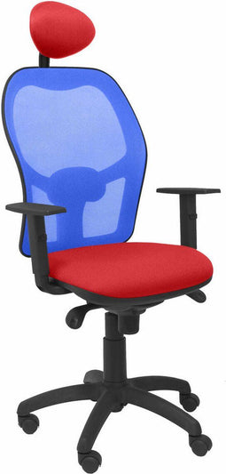 Bureaustoel met hoofdsteun Jorquera Piqueras y Crespo ALI350C Rood