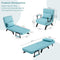 WOLTU 3-in-1 Slaapstoel - Logeerbed - Blauw - 65x75x78cm