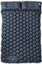 vidaXL - Kampeermatras - met - kussens - zelfopblazend - 2-persoons - grijs
