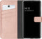 Selencia Hoesje Geschikt voor Samsung Galaxy A32 (5G) Hoesje Met Pasjeshouder - Selencia Echt Lederen Bookcase - Roze