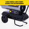 Stanley Diesel Heater 30 kW - Verwarmt tot 300 m² - Zwart