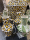 Return to Sender | Vaas Small 15 cm Jungle print handgeschilderd met handvat - Bloemenvaasje - klein vaasje