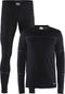 Craft Baselayer Set - Thermoset Heren - Zacht en comfortabel - Black/Granite