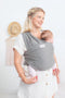 Babylonia Tricot-Slen - Rekbare draagdoek - 100% biologisch katoen - Silver Cloud Lichtgrijs