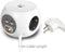 Ewent EW3957 - Stekkerdoos met 3x Geaarde stopcontacten en 4 USB-poorten - 1,5m