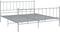 vidaXL - Bedframe - metaal - grijs - 180x200 - cm