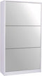 Feel Furniture - Schoenenkast met spiegel - 3 Laden - Wit