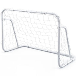 Coast Kinder Voetbaldoel Mini - Metalen Voetbaldoel - Grondankers - Wit
