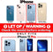 Caseme - vintage 2 in 1 portemonnee hoes - Geschikt voor iPhone 13 Pro - Blauw
