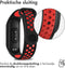 iMoshion Bandje Geschikt voor Xiaomi Mi Band 3 / 4 - iMoshion Siliconen sport band met inkliksysteem ronde drukknoop - Zwart