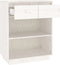vidaXL - Wandkast - 60x34x75 - cm - massief - grenenhout - wit