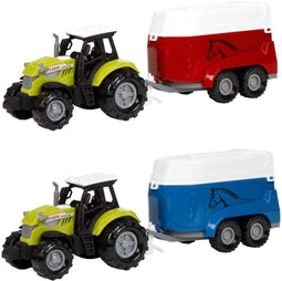 Toi-Toys Ackers Ville - Tractor met Trailer - Licht en Geluid - Multi kleuren