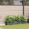 vidaXL - Tuinbakken - met - Waterirrigatiesysteem - 4 - stuks - Lichtgrijs