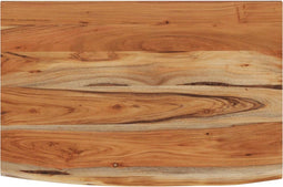 vidaXL - Wandschap - rechthoekig - natuurlijke - rand - 70x40x3,8 - cm - acaciahout