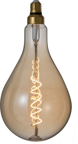 J-Line ledlamp Amber ps52 Spiral e27 - glas - transparant