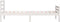 vidaXL - Bedframe - massief - hout - wit - 90x190 - cm