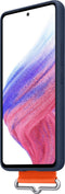 Samsung Galaxy A53 - Silicone Hoesje met Strap - Blauw