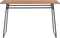 vidaXL - Eettafel - 120x60x73 - cm - massief - multiplex - staal - bruin