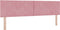 vidaXL - Hoofdbord - met - Diamantblokken - Roze - 180 - cm - in - Fluweel