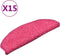 vidaXL - Trapmatten - 15 - st - 65x21x4 - cm - roze